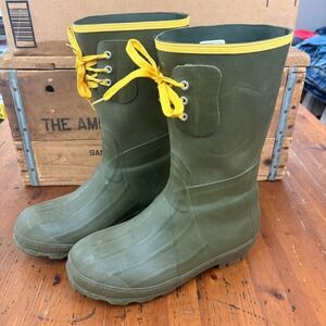 LaCrosse 12" Insulated PAC Rubber Work Boots Mens 9 Olive Green Waterproof